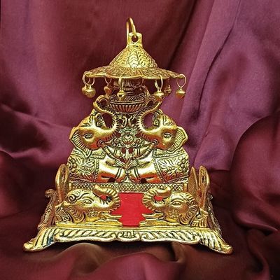 Gullak God Hathi Sihasan - 18 x 15 x 12 cm