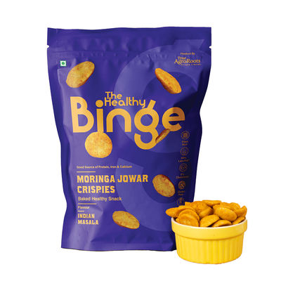 The Healthy Binge Moringa Jowar Baked Chips Indian Masala - High Protein & Fibre