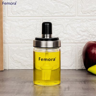 Femora Ghee Oil Mini Silicone Brush Bottle Jar 250 Ml 1 Pc
