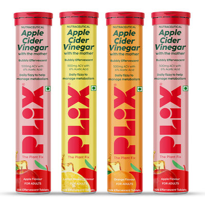 Plix Apple Cider Vinegar With Mother, Acv For Weight Loss & Gut Health Apple