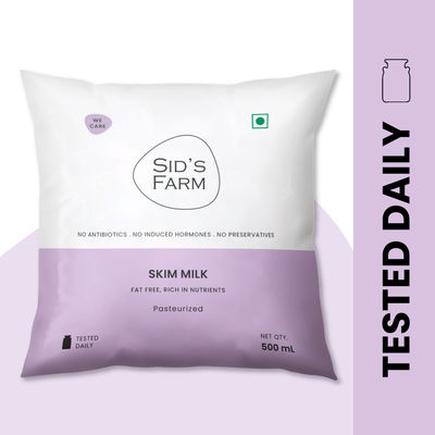 Sid's Farm Fresh Sids Skim Cow Milk Pouch