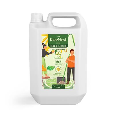 Kleenest Natural Floor Cleaner Tropical Breeze, Plant Based Kids & Pet Friendly