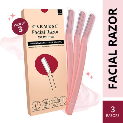 Carmesi Reusable Face Razor for Women Facial Hair | Instant & Painless Hair Removal