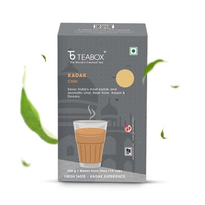 Teabox Premium Kadak Chai From The Gardens Of Assam & Dooars Ctc Tea