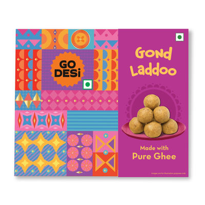 Atta Gond Ghee Laddu By GO DESi