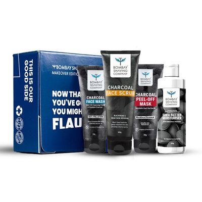 Bombay Shaving Company Activated Charcoal Facial Gift Kit For Men