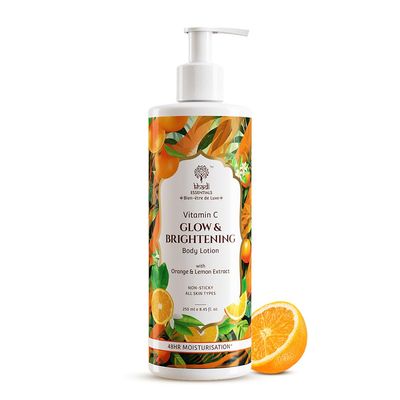 Khadi Essentials Vitamin C Brightening Body Lotion With Lemon & Orange Extract
