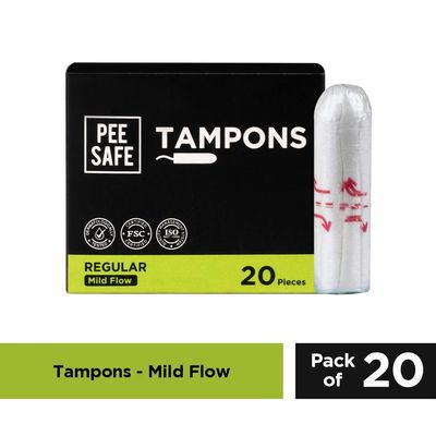 Peesafe Viscose Regular Tampons