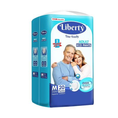 Liberty Eco Adult Diaper (Pants, M, 24-45 inches)