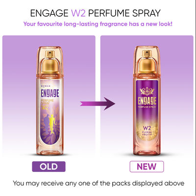 Engage W2 Perfume for Women, Floral & Fruity Fragrance, Skin Friendly