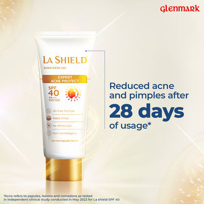 La Shield Spf 40+ & Pa+++ Anti Acne Sunscreen Gel