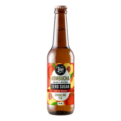 Toyo Kombucha Zero Sugar Exotic Peach Kombucha