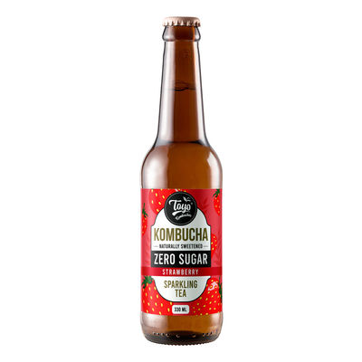 Toyo Kombucha Zero Sugar Strawberry Kombucha