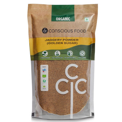Conscious Food Jaggery Powder Made From Pure Sugarcane Juice
