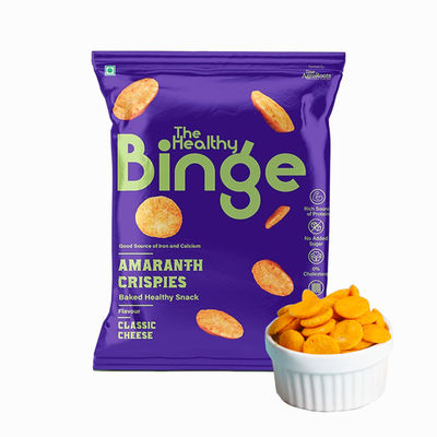 The Healthy Binge Millet Baked Chips- Classic Cheese- Protein Rich