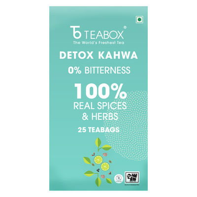 Teabox Detox Kahwa Darjeeling Green Tea Bags