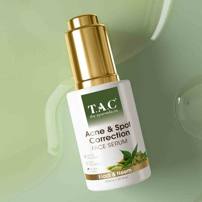 TAC Acne & Spot Correction Face Serum With Eladi & Neem Reduces Acne & Spots - For Oily Skin