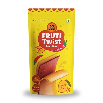 GO Desi Real Aam Fruti Twist Fruit Bar