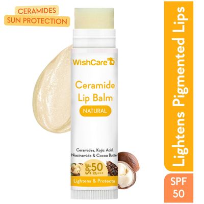 Wishcare Ceramide Lip Balm With Spf50 Pa+++ - Kojic Acid & Niacinamide - For Lip Lightening