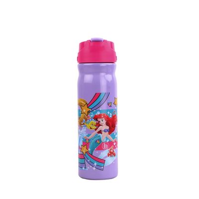 Disney Princess Sleek Straw Sipper Water Bottle With Handle.-Hmyxsb 88083-Pr - 500ml