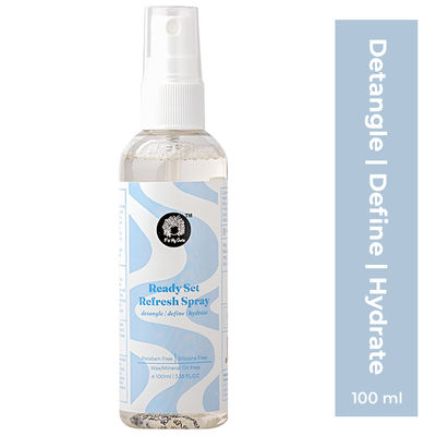 Fix My Curls Ready Set Refresh Spray With Aloe Vera | Anti Frizz Curly Hair Detangling Spray