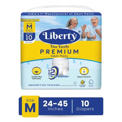 Liberty Premium Adult Diaper (Pants, M, 24-45 inches)