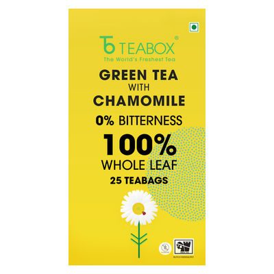Teabox Chamomile Darjeeling Green Tea Bags