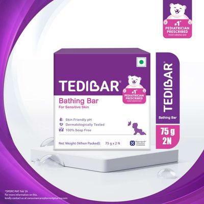 Tedibar Family Bathing Bar For Babies Sensitive Skin Pack Baby Soap Kids | Pink | 0 - 6 years