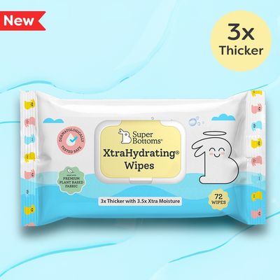 SuperBottoms Xtrahydrating Premium Wipes For Babies