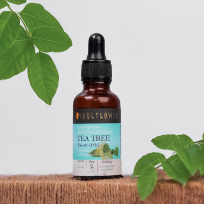 Soulflower Tea Tree Essential Oil For Dandruff Control