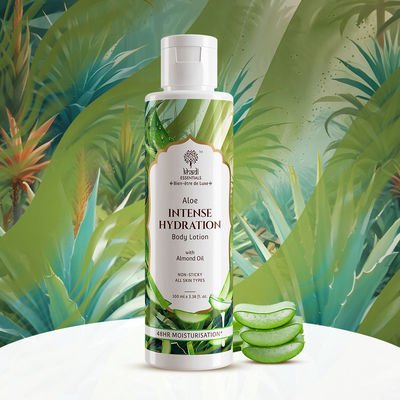 Khadi Essentials Intense Hydration Body Lotion With Aloe Vera & Almond Oil