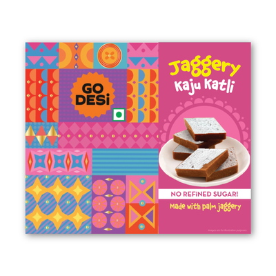 Jaggery Kaju Katli, No Added Refined Sugar, Sweets By GO DESi