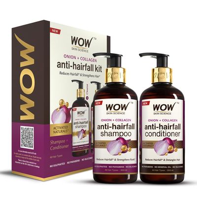 Wow Skin Science Red Onion Black Seed Oil Shampoo & Conditioner Kit