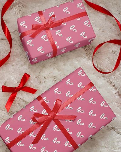 Mad Over Print I Love You Wrapping Paper - Pack Of 2