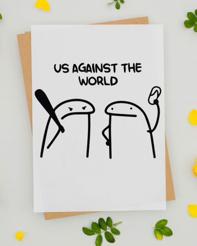 Mad Over Print Us Card