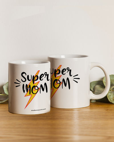 Mad Over Print's Super Mom Mug