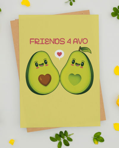 Mad Over Print Friends 4Avo Card
