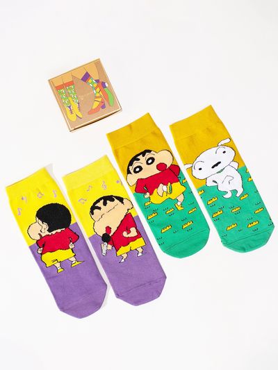 Thela Gaadi Unisex 78% Cotton, 17% Spandex, and 5% Elastic Ankle Socks | Assorted - Free Size