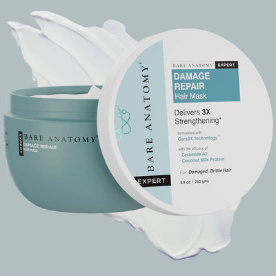Bare Anatomy Damage Repair Hair Mask Hair Mask For Dry & Frizzy Hair With Coconut Milk Protein