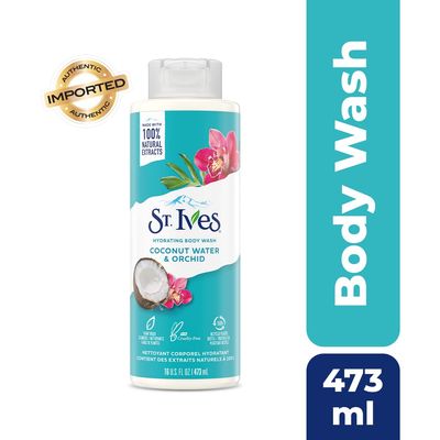 St. Ives Hydrating Coconut Water & Orchid Shower Gel | For Dry Skin