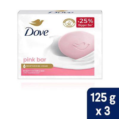 Dove Pink Rosa Beauty Bar - Soft Smooth Moisturised Skin