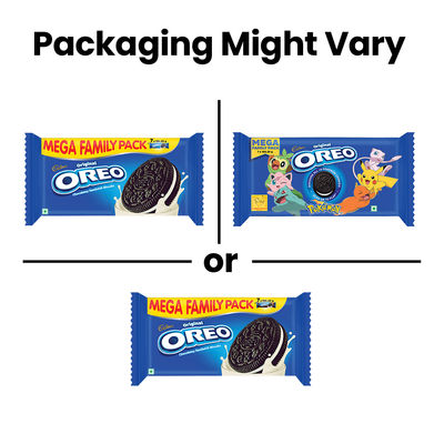 Cadbury Oreo Vanilla Flavour Crème Sandwich Biscuit Mega Family Pack