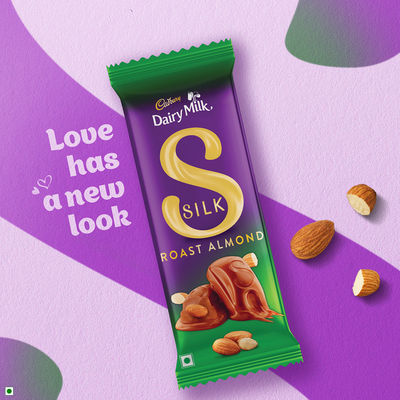 Cadbury Dairy Milk Silk Roast Almond Chocolate Bar, 143 g - Pack of 3