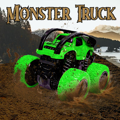 ToyBharat Monster Truck Friction Powered 360 | Toy Cars Train and Vehicle Pack of 2