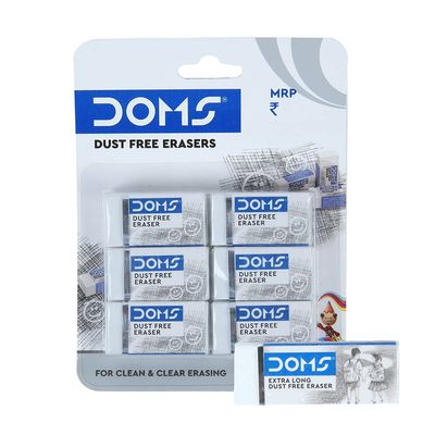 Doms Dust Free Eraser - Efficient and Clean Erasing