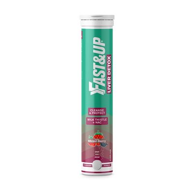 Fast&Up Liver Detox - Milk Thistle + NAC - Helps Cleanse - 20 Tablets