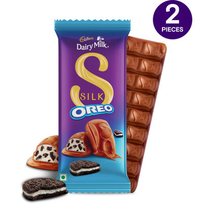 Cadbury Dairy Milk Silk Oreo Chocolate Bar - Pack of 2 Combo