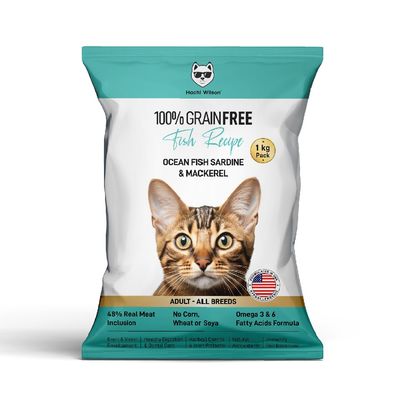 Hachi Wilson Premium Cat Food | Grain-Free | High-Protein | Ocean Fish Sardine & Mackerel | USFDA Approved