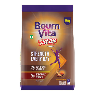 Bournvita 5 Star Magic Chocolate Drink Mix | For 7 - 9 years Kids
