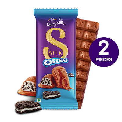 Cadbury Dairy Milk Silk Oreo Chocolate Bar - Pack of 2 Combo